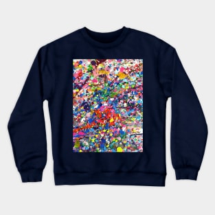 Abstract Rainbow Crewneck Sweatshirt